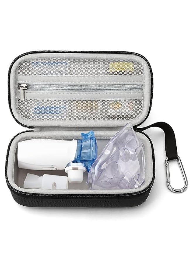 Hard Carrying Case for Portable Nebulizer and Inhaler Accessories – Protective Travel Medical Storage Bag with Mesh Pocket for Medication and Essential Supplies - Image 1